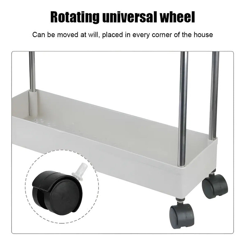 Organizador Baño Carro Cocina Organizador Cocina 4 Niveles Blanco