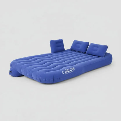 Colchón Inflable De 1.5 Plazas Para Auto Con Bomba Eléctrica, Ideal Para Viajes Y Camping Azul