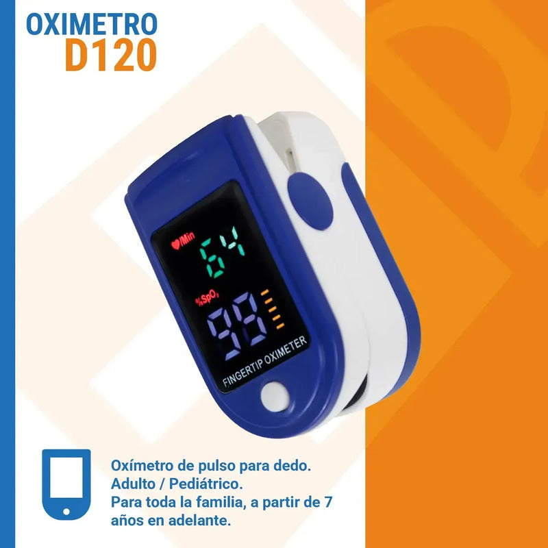 Oxímetro De Pulso Saturometro Digital Dedo Adulto