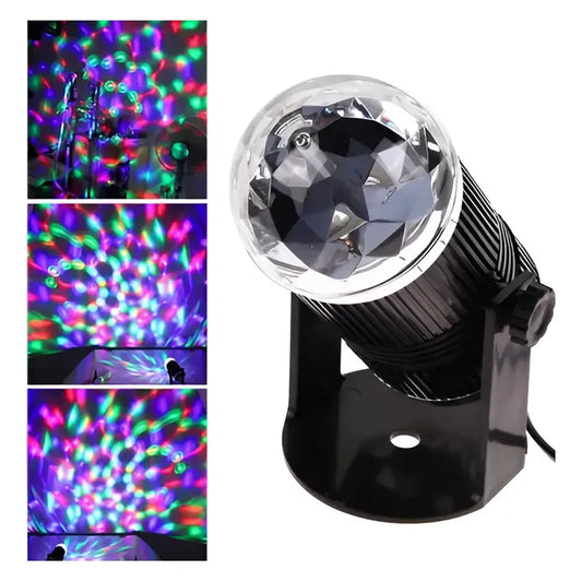 Mini Bola Disco Led Rgb Giratoria Decorativas Multicolor