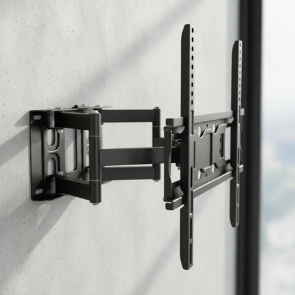 Soporte Tv Pared 2 Brazos Ajustable 40-80 Pulgadas 50kg Negro