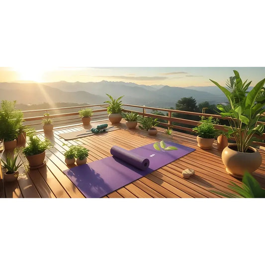 Mat De Yoga Figoimport De Goma Eva Antideslizante Y Plegable Variado