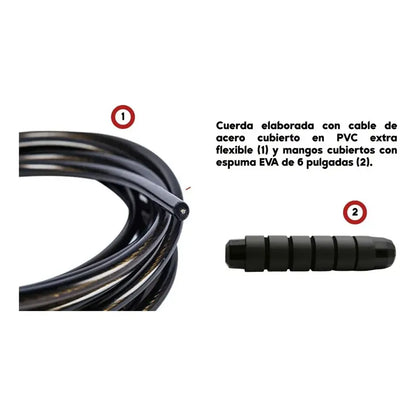 Soga Para Saltar Oem Velocidad Con Rodamientos Ajustable Azul