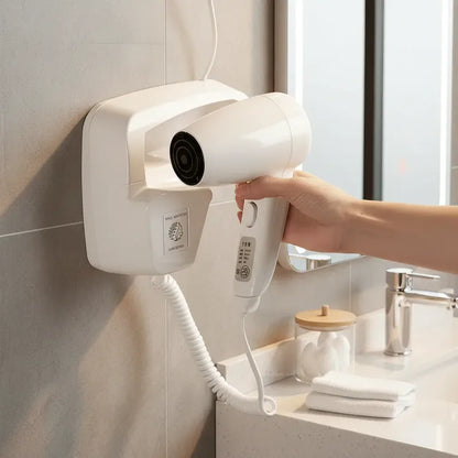 Secador De Pelo 1300w Con Soporte Y Puerto Usb Cargador Blanco