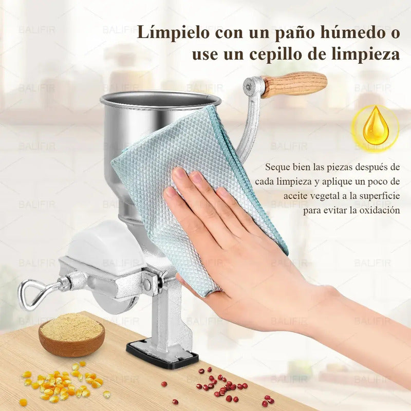 Molino Moledor Manual Metálico Choclo Maiz Metal