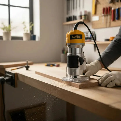 Fresadora Router Tupi Para Madera De 500w Con Velocidad Variable Y Extractor De Polvo