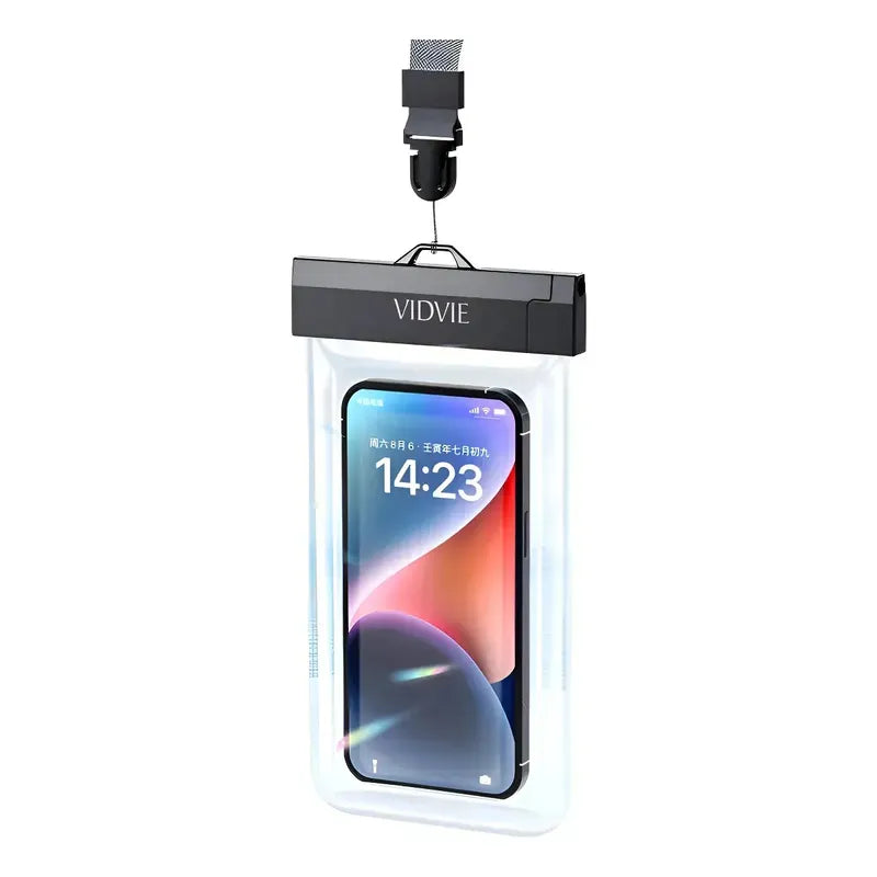 Funda Impermeable Para Teléfono De 7.2  Figostore  Carcasa Transparente Anti Agua Y Sumergible