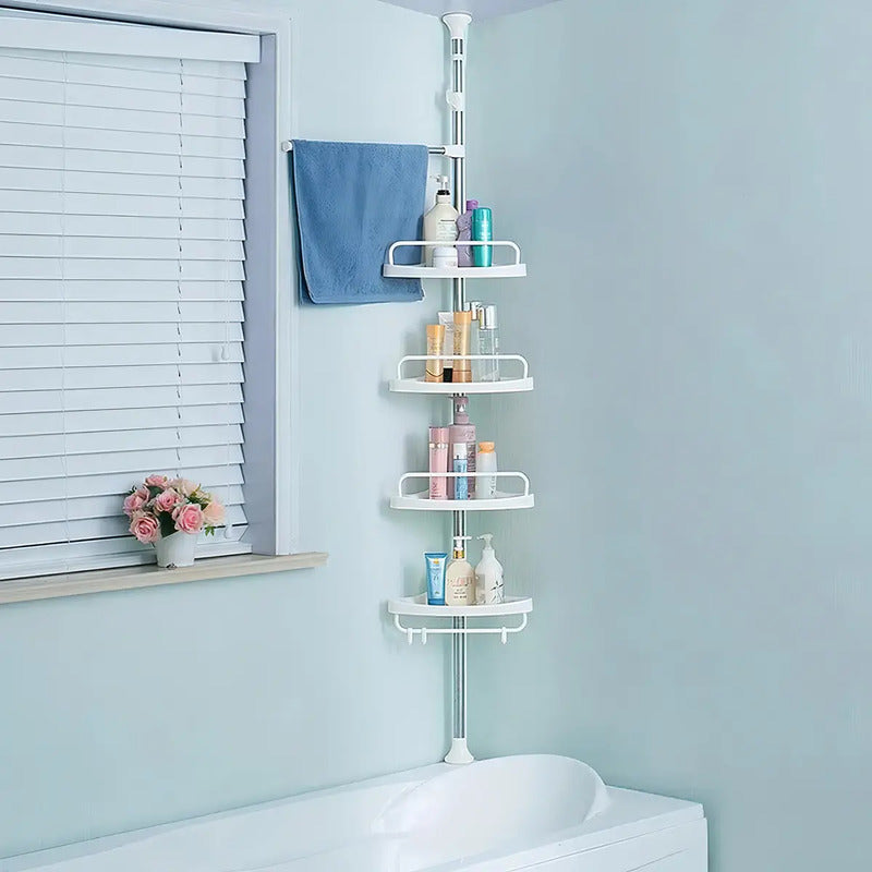 Organizador Esquinero Ducha Baño Multiuso 4 Pisos Ajustable