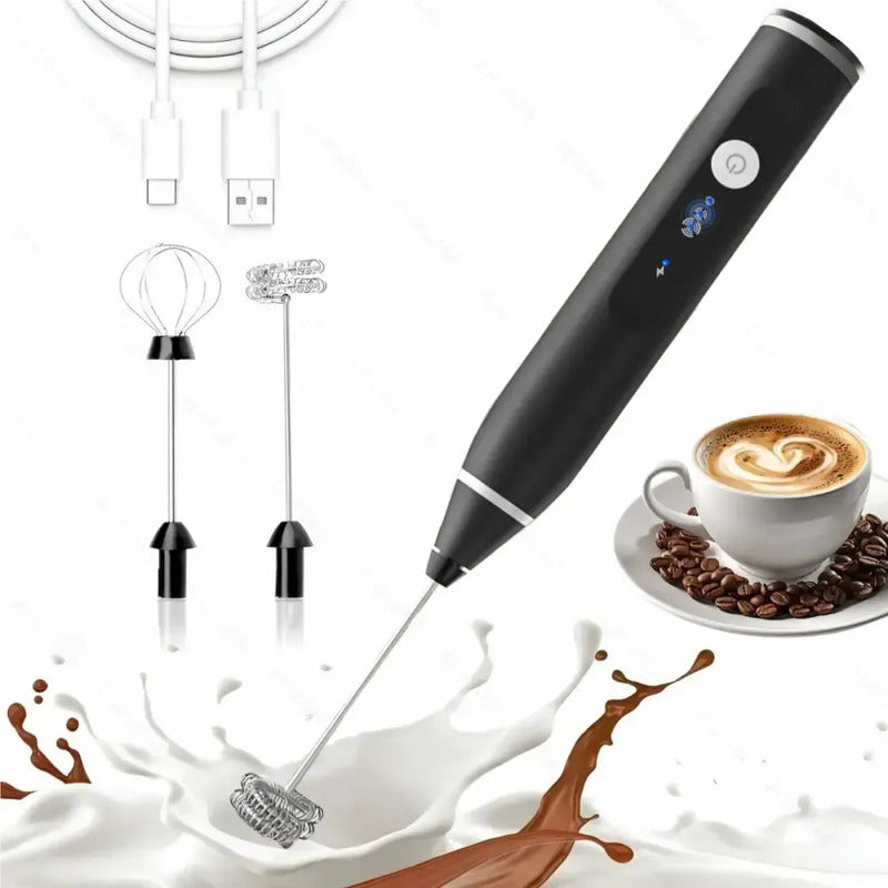 Batidora Eléctrica Mini Recargable Para Café Y Leche Betensh Negro-228094-262242 B45