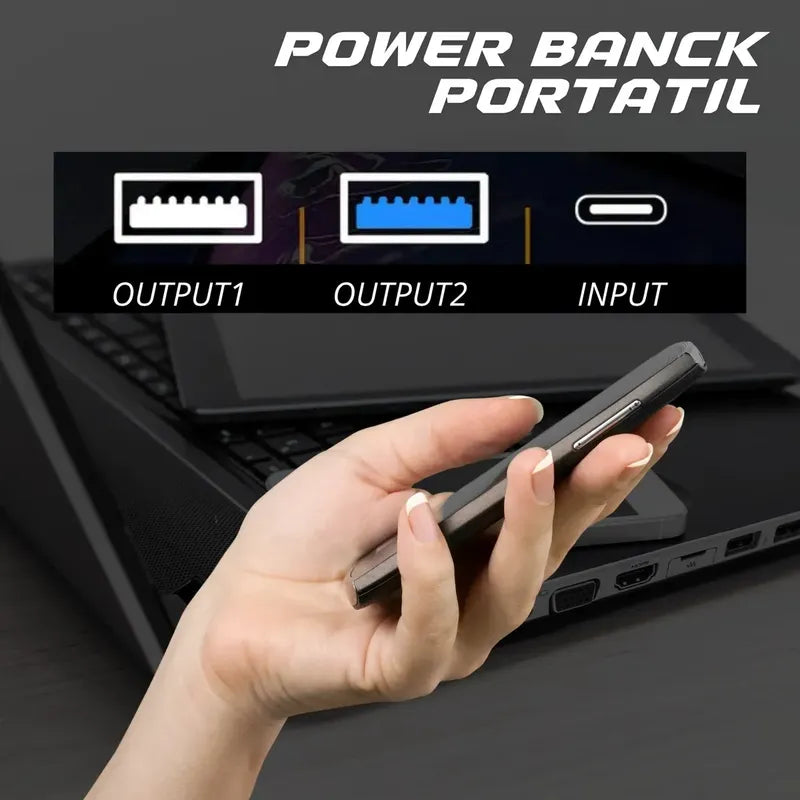 Partidor Powerbank Cargador Bateria Auto Y Inflador Rueda