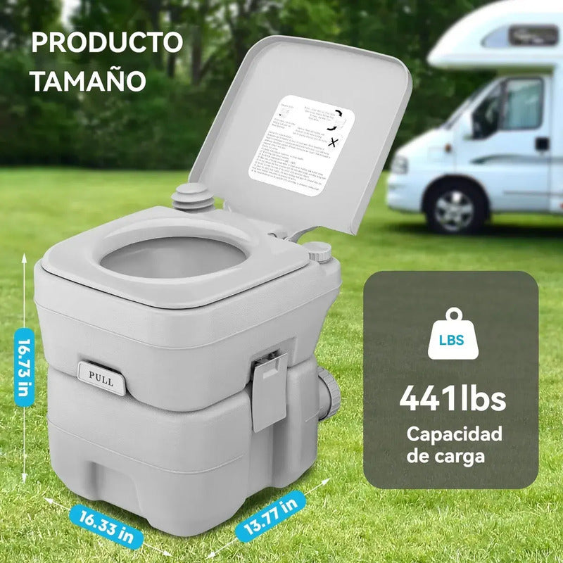 Baño Quimico Portatil 20 Litros Reutilizable Camping