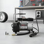 Compresor Aire Metalico Vehiculo Auto Moto Color Plateado