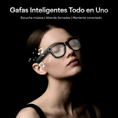 Lentes Smart G5 Asistente Voz Camara Fotos Y Musica Estándar Negro