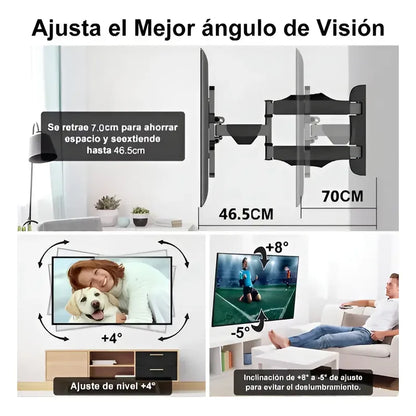 Soporte Base De Tv Orientable E Inclinable 14 -55  50kg. Negro