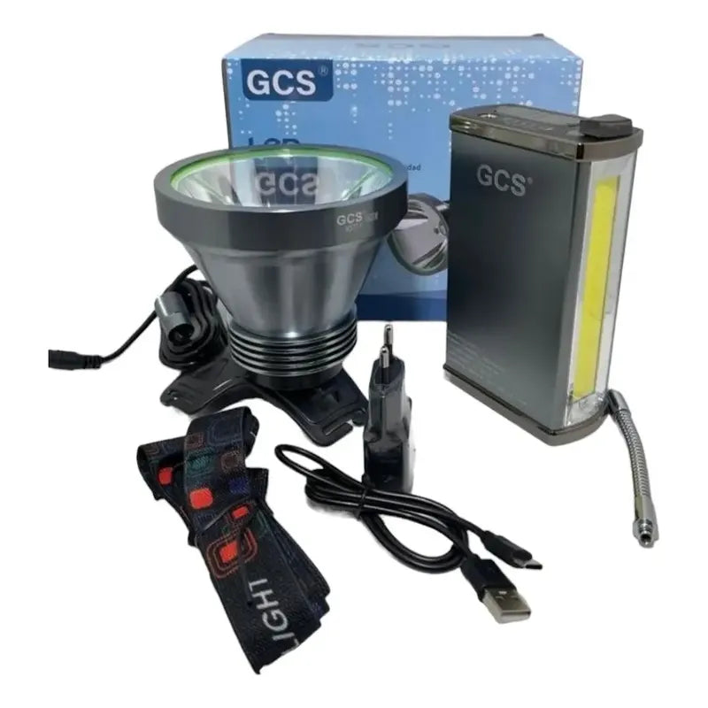 Foco Led Caza 1800 Watts Largo Alcance Gcs Figoimport Azul