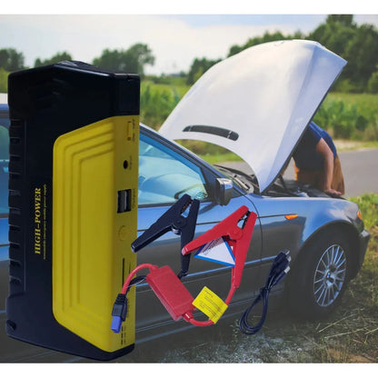 Partidor Powerbank Cargador Bateria Auto Y Inflador Rueda