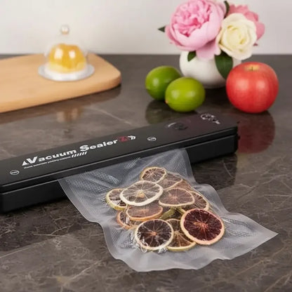 Selladora Al Vacio Alimentos + Bolsas De Regalo Transparente