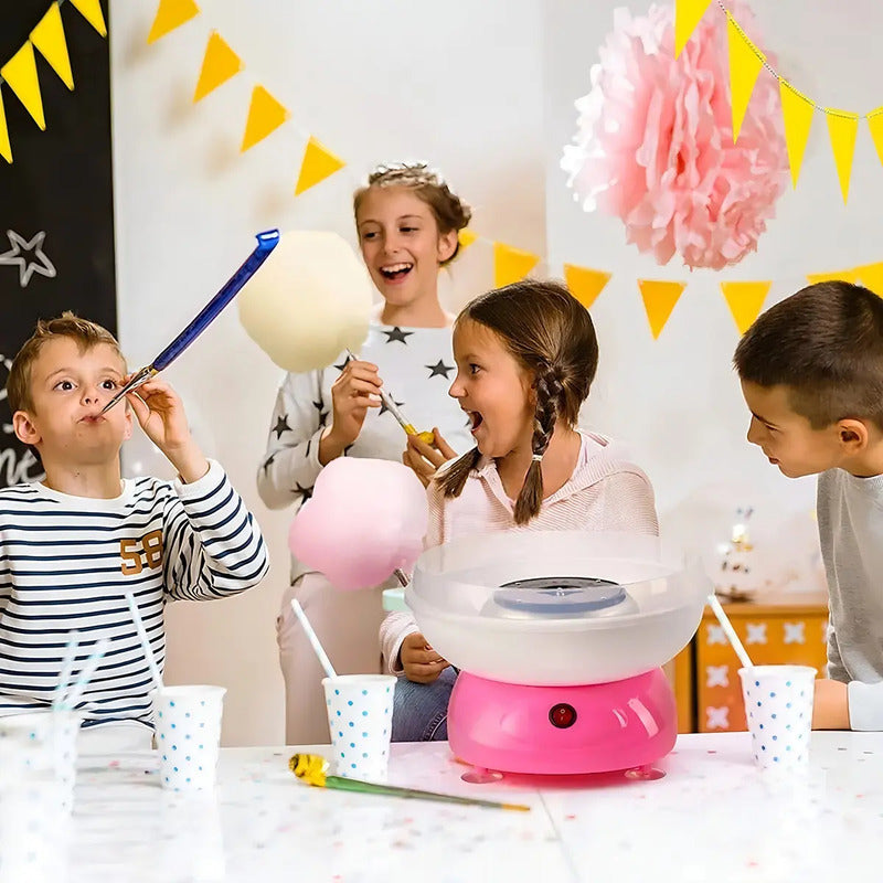 Máquina Algodón De Azúcar Eléctrico Caramelo 500w Color Rosa