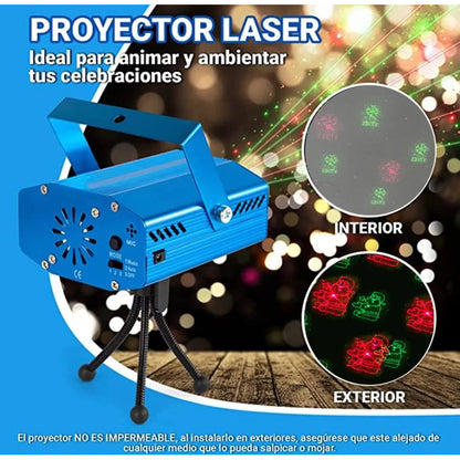 Proyector Laser Show Luces Navidad Festividades