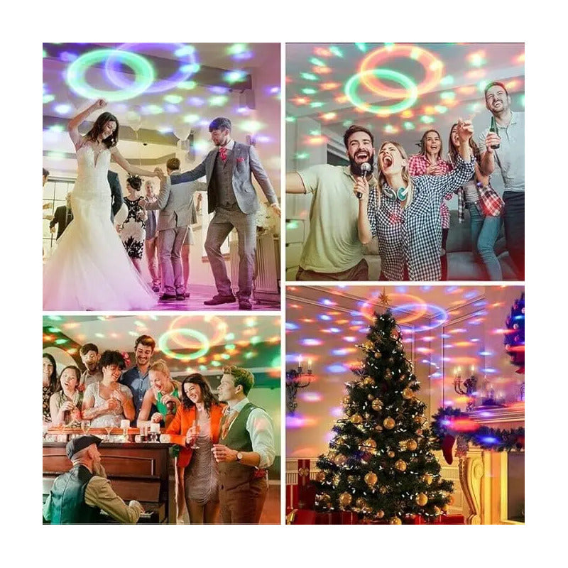 Fiesta Magic Disco Ritmitca Giratoria Efecto Pack X4
