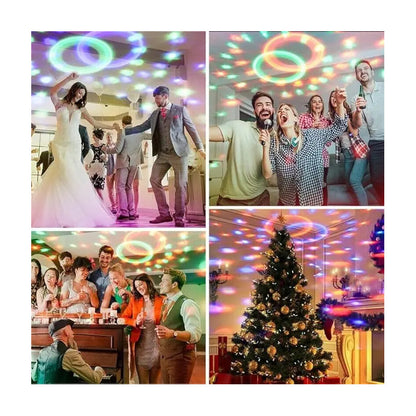 Fiesta Magic Disco Ritmitca Giratoria Efecto Pack X4