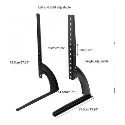 Soporte Base Tv Sobre Mesa Universal De 37 A 75 Pulgadas Negro