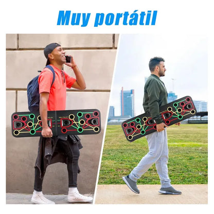 Barra Multifuncional Para Flexiones Y Dominadas Calistenia Negro