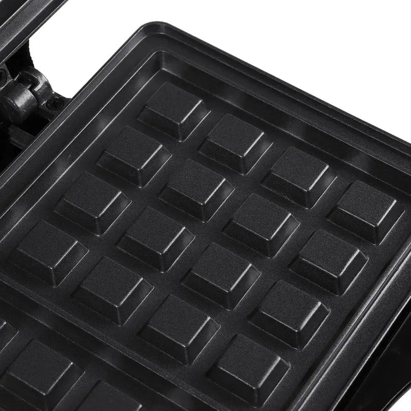 Maquina Wafflera Para Waffles Desayuno Cocina Negro