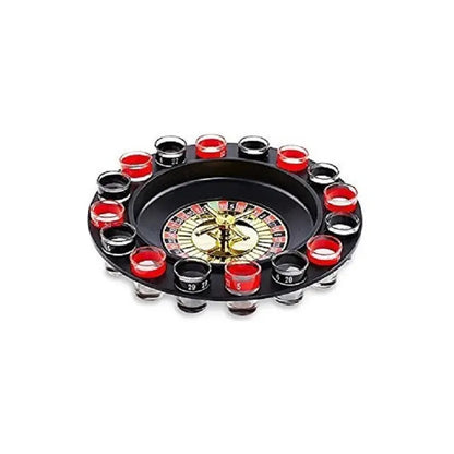 Juego De Ruleta De Vidrio Para Shots Con 16 Vasos Y 2 Bolas  Ideal Para Fiestas