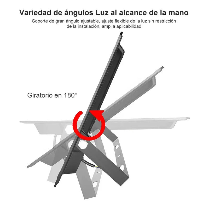 Foco Reflector Proyector Electrico Led 400w Impermeable 6500k Luz Fria Blanca Carcasa Negra Alta Potencia Ideal