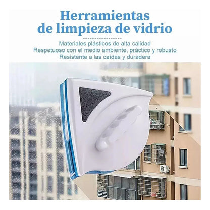 Limpia Vidrios Magnético Ventanas Hogar Triangular