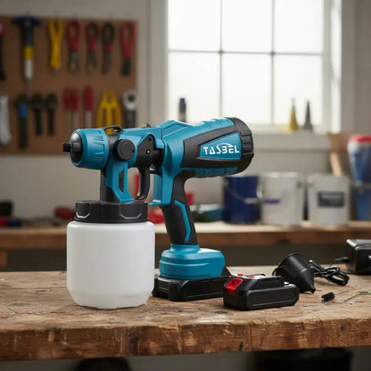 Pistola De Pulverización De Pintura Inalámbrica 68v 800ml Azul