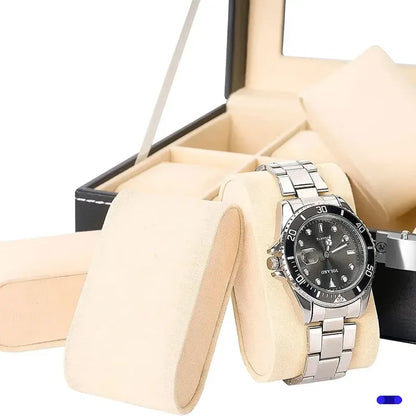 Estuche Organizador Para 12 Relojes Con Almohadillas Negro