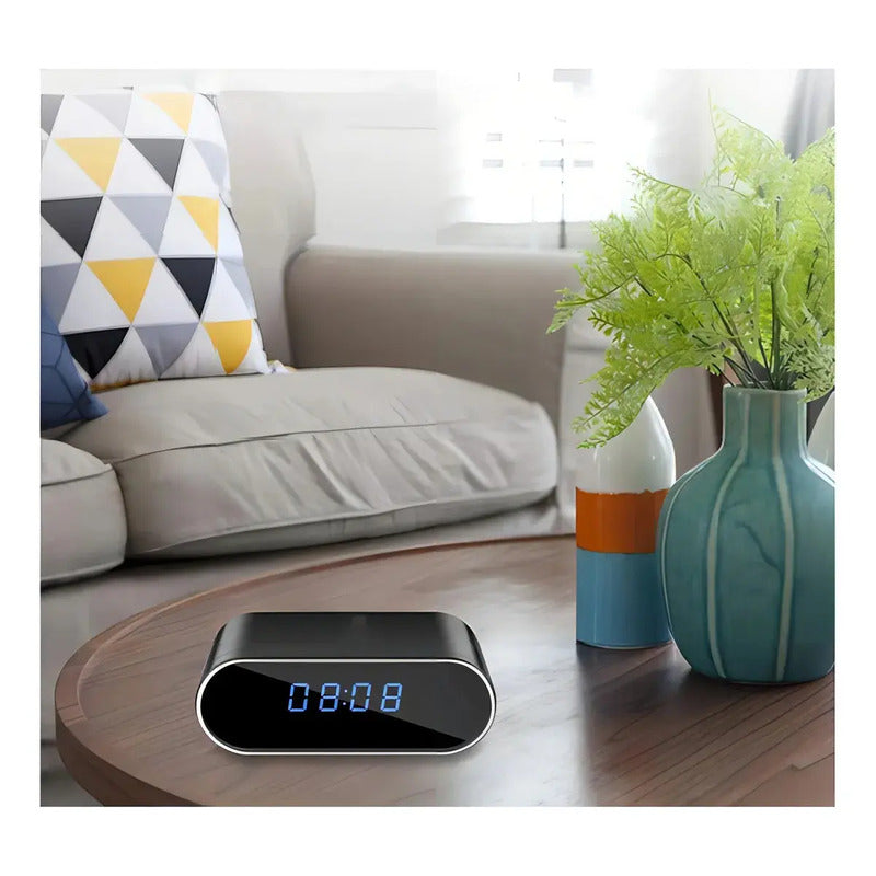 Reloj Despertador Cámara Oculta 1080 Wifi Detecta Movimiento