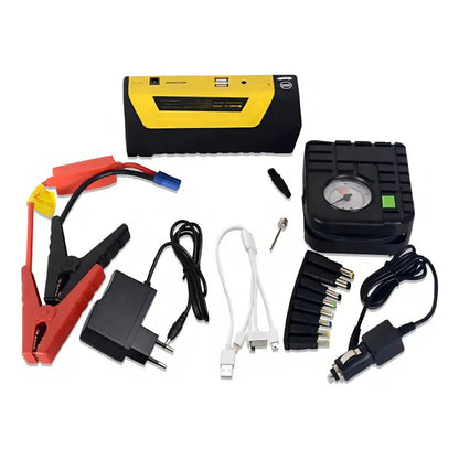 Partidor Bateria Auto Moto + Inflador Neumaticos Rueda