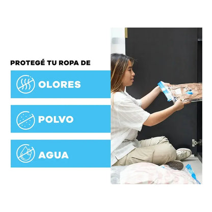 Bolsas Al Vacio Comprimir Ropa 60 X 80 Cm Pack 6