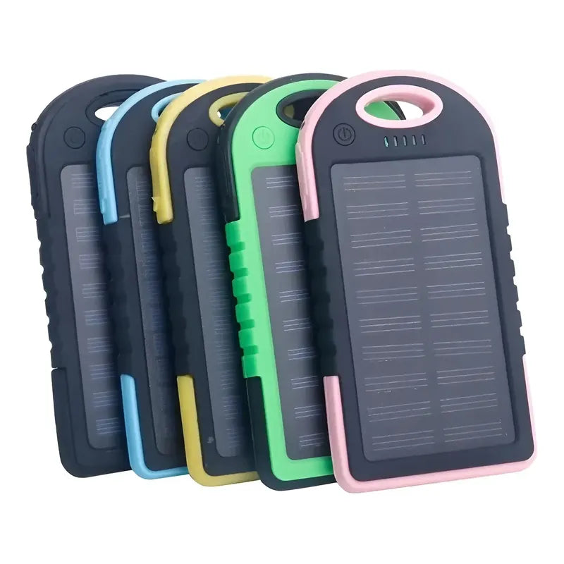 Cargador Portátil Solar Power Bank 10,000 Mah Impermeable Azul Usb