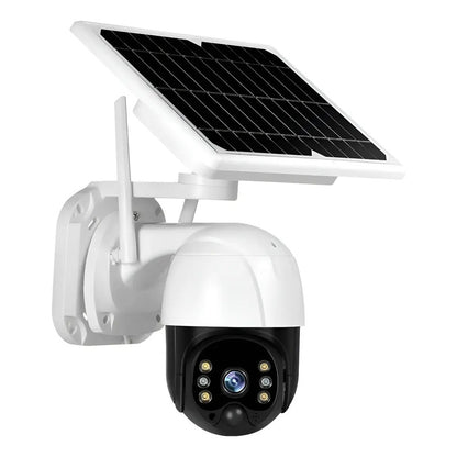 Camara Ip Solar Seguridad Wifi Exterior Hd 1080p Icsee Blanco