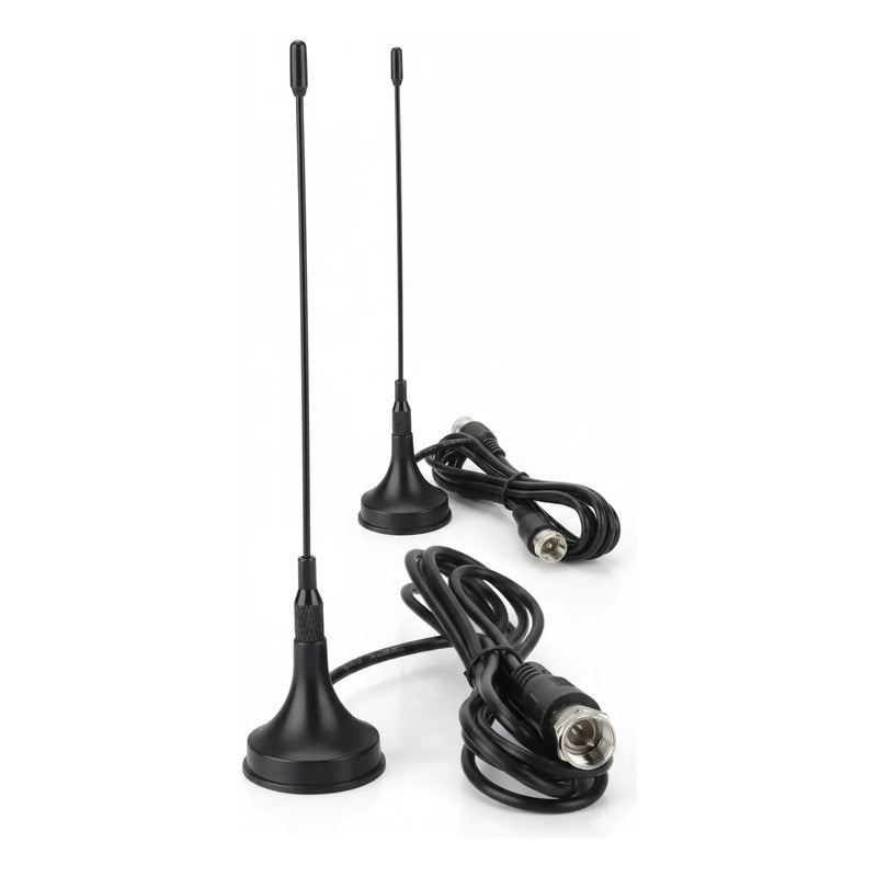 Antena Tv Digital Hd  Con Iman Interior / Exterior Pack X2