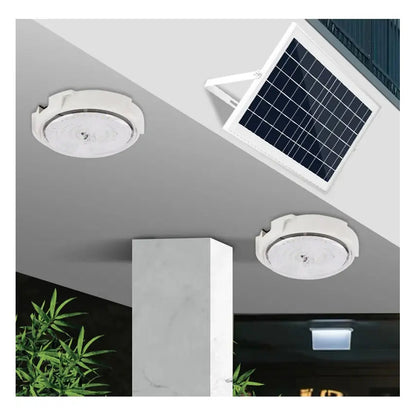 Lámpara Plafón Solar M Casa 100w Luz Blanca 6500k Blanco