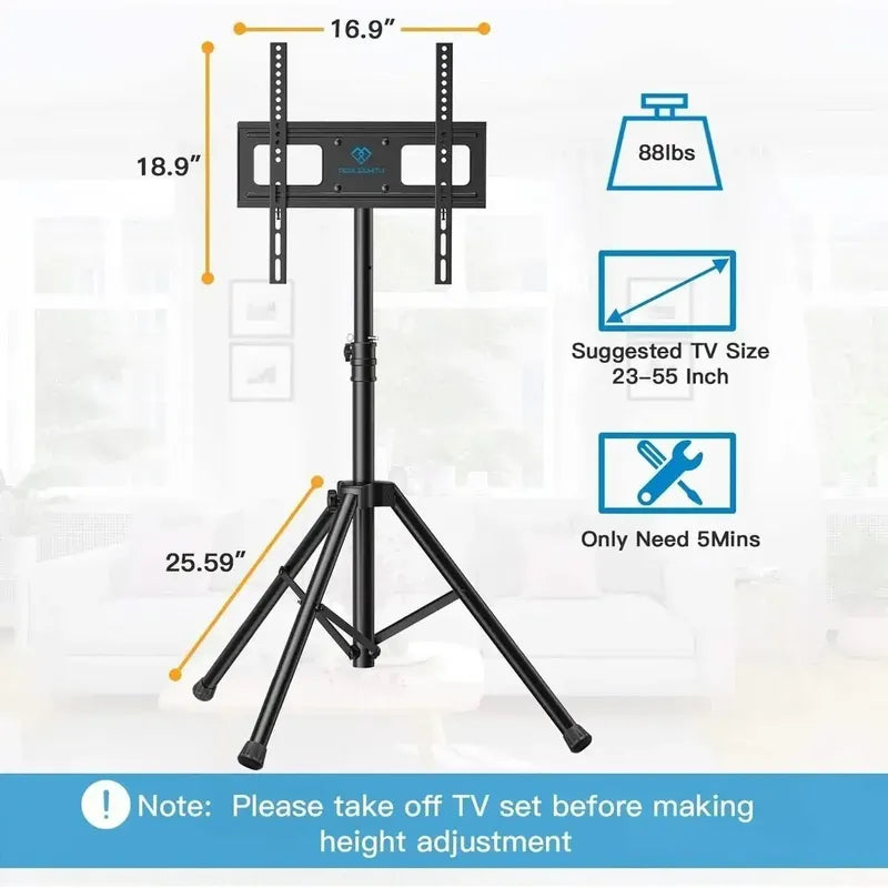 Soporte Pedestal Tv Telescópico 360 ° 32  A 55  Negro