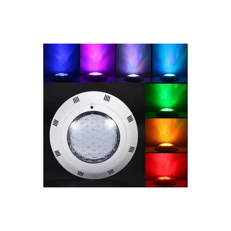 Lámpara Led Sumergible Rgb De 24w Con Control Remoto Para Piscina