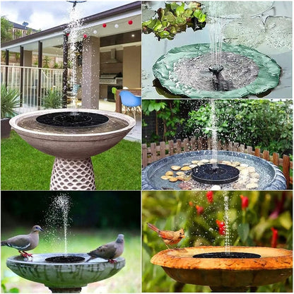 Fuente De Agua Flotante Piscina Con Energía Solar 4 Boquilla