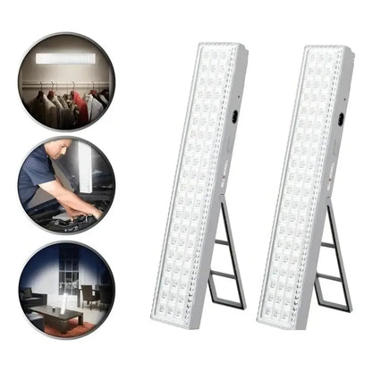 Lámpara De Emergencia Led Recargable Con 60 Luces Para Cortes De Energía Blanco