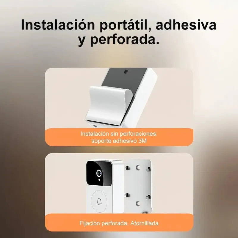 Figoimport Timbre Camara Wifi Seguridad Video Portero Inalámbrico Smart Herramientas Y Mejoras Del Hogar Figo Store Blanco