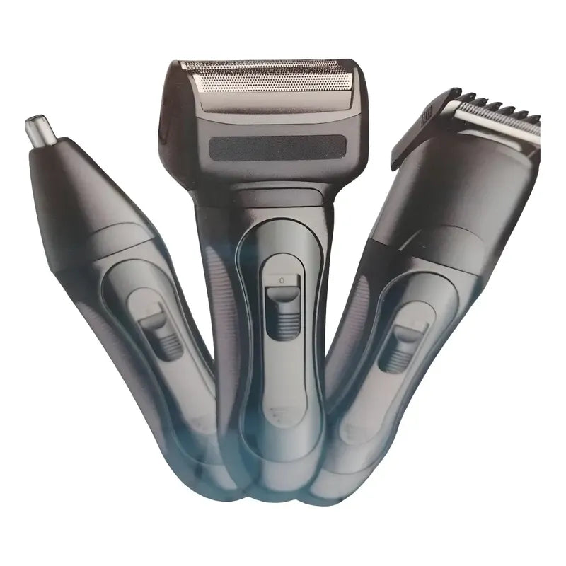 Maquina De Afeitar 3 En 1 Para Hombre Recargable Negro
