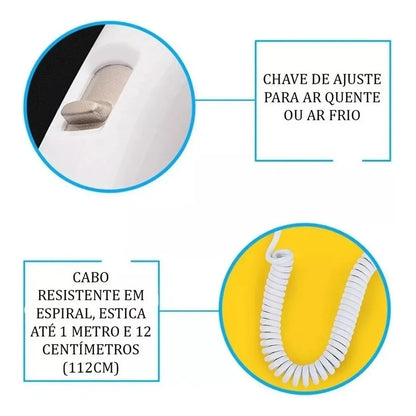 Mini Secador De Cabello Plegable Belleza Portatil Variado