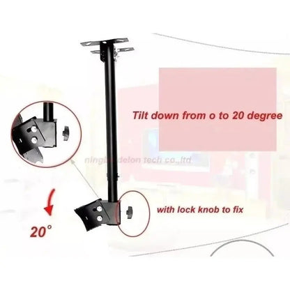 Soporte Tv Techo Pared Base Aéreo Lcd Led 26-55 PuLG 34 Kg Color Negro