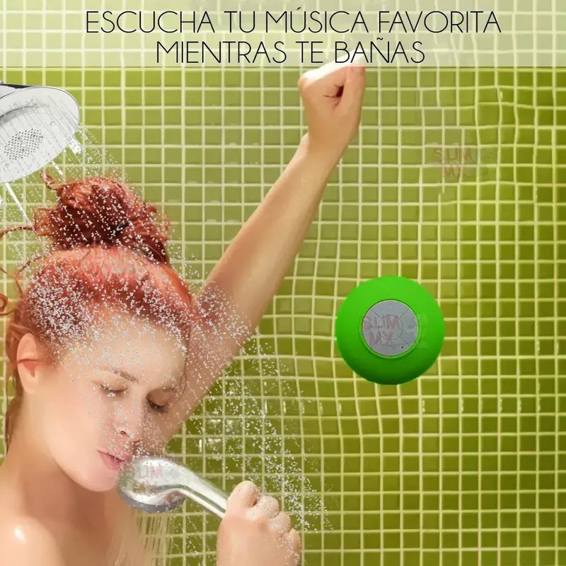 Parlante Manos Libre Pack X2 Para Ducha Impermeable Colores