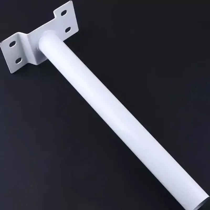 Brazo Extension Foco Solar Exterior Soporte Metalico Muro Blanco Blanco Neutro